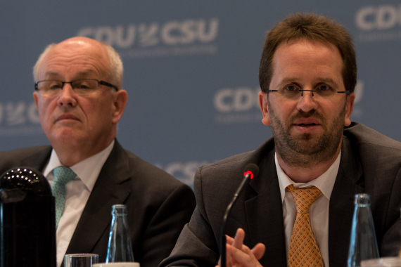 Volker Kauder und Klaus Müller