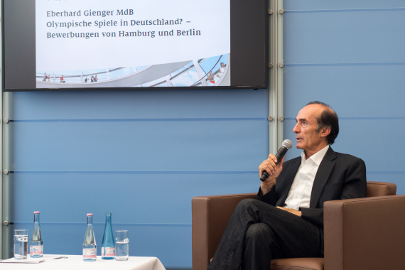 Olympische Spiele in Deutschland war Thema bei Eberhard Gienger