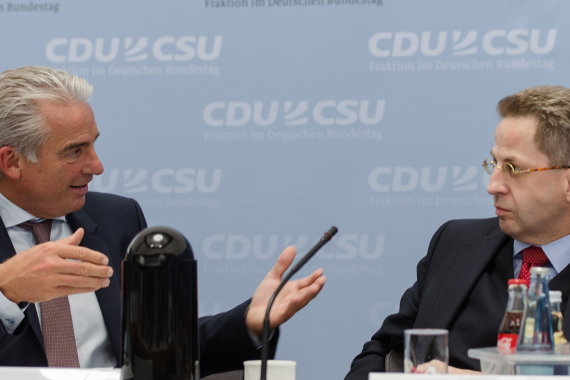 Thomas Strobl und Hans-Georg Maaßen (rechts)