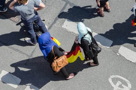 Ankunft der Fußball-Nationalmannschaft in Berlin