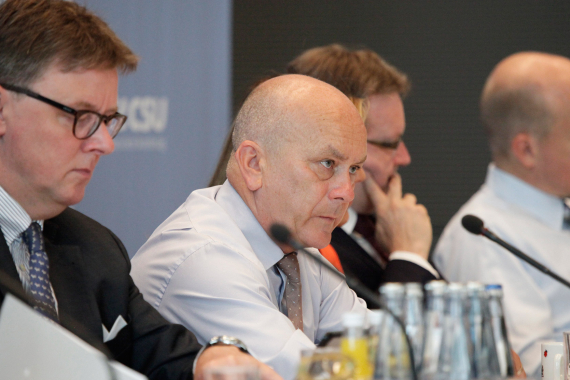 Michael Grosse-Brömer, Manfred Grund, Bernhard Kaster und Ralph Brinkhaus (v.l.n.r.)