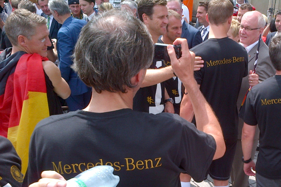 Empfang der Fußball-Nationalmannschaft in Berlin