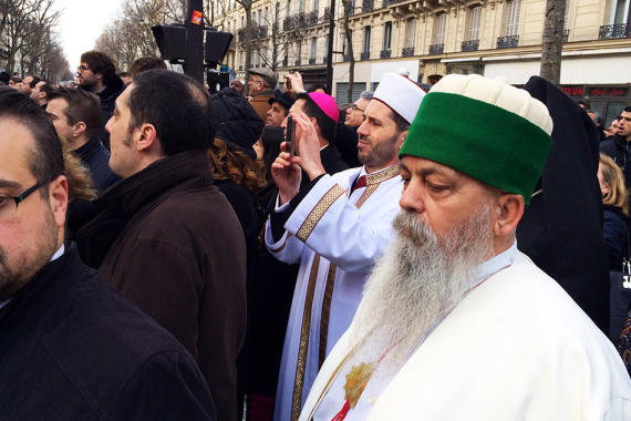 Trauermarsch in Paris: Vertreter verschiedener Religionsgruppen