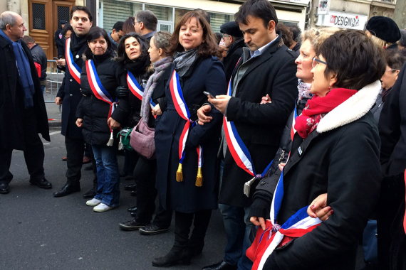 Trauermarsch und Kundgebung in Paris anlässlich des Terroranschlags auf Charlie Hebdo