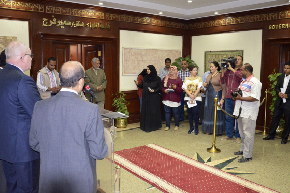 Pressegespräch in Luxor