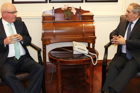 Volker Kauder und Nasser Judeh, Außenminister Jordaniens