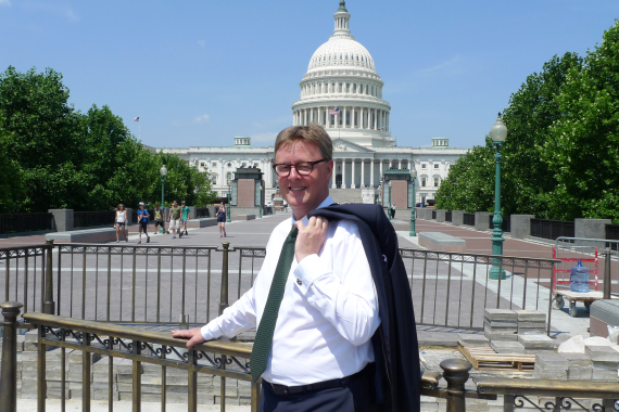 Michael Grosse-Brömer vor dem Kapitol in Washington