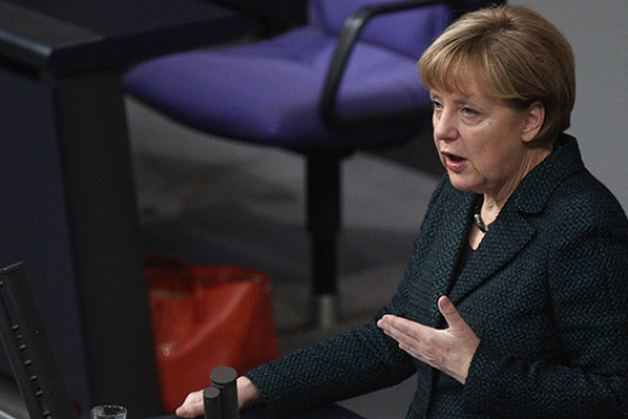 Bundeskanzlerin Angela Merkel während der Generaldebatte