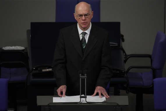 Bundestagspräsident Norbert Lammert während seiner Rede