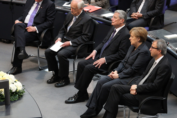 Volker Bouffier, Heinrich- August Winkler, Joachim Gauck, Angela Merkel, Andreas Voßkuhle