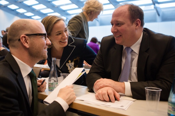 Peter Tauber (links), Kristina Schröder und Helge Braun