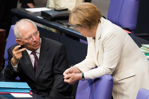 Bundeskanzlerin Angela Merkel und Finanzminister Wolfgang Schäuble