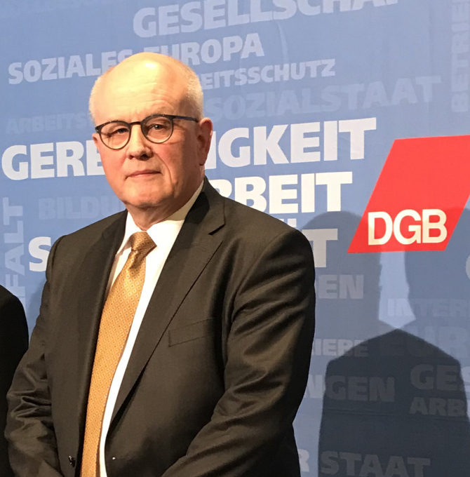 Volker Kauder beim DGB