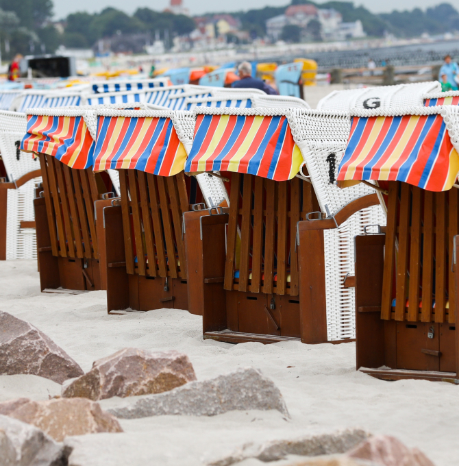 Strandkörbe an der Ostsee 