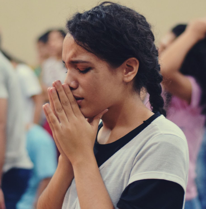 Women praying