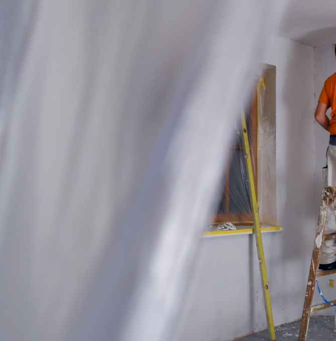 Maler bei der Arbeit