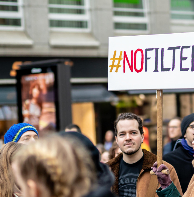 Demonstrieren gegen Uploadfilter