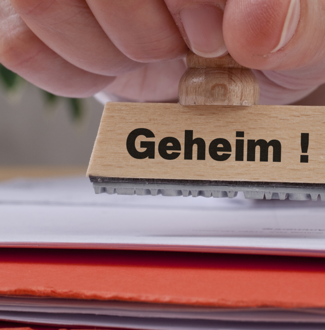 Stempel "Geheim"