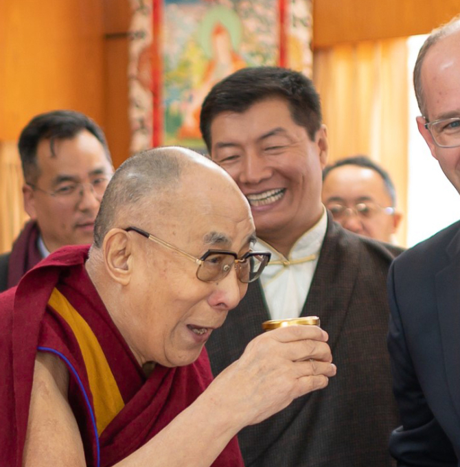 Michael Brand trifft den Dalai Lama