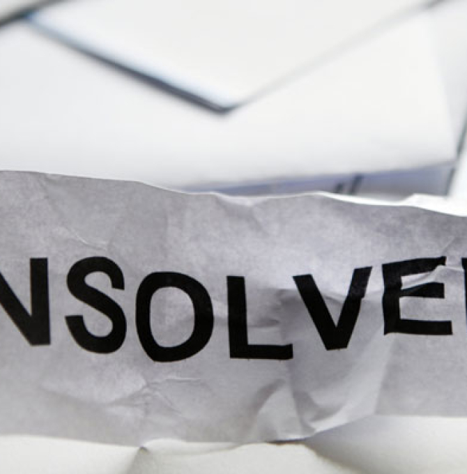 Symbolfoto zum Thema Insolvenz