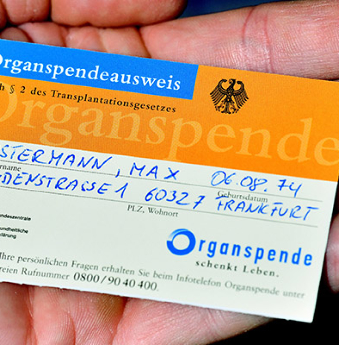 Organspendeausweis