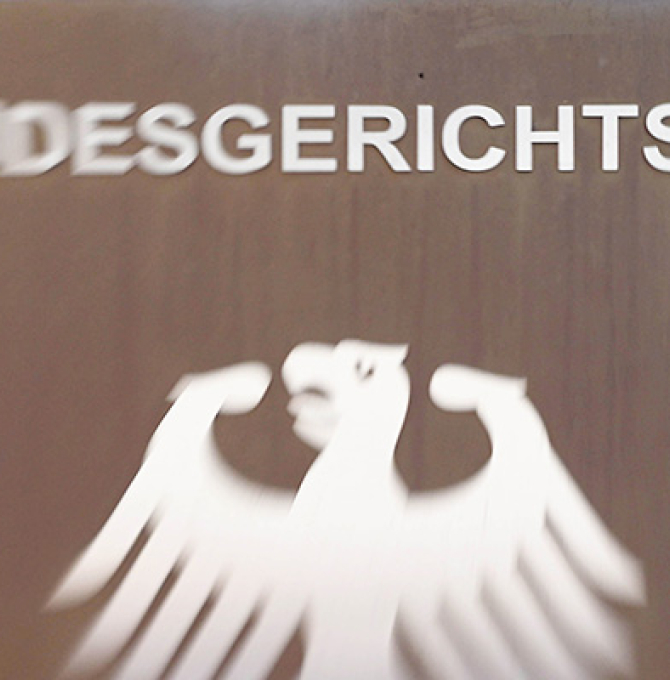 Schild Bundesgerichtshof