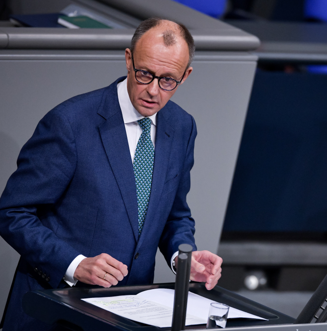 Friedrich Merz am Rednerpult