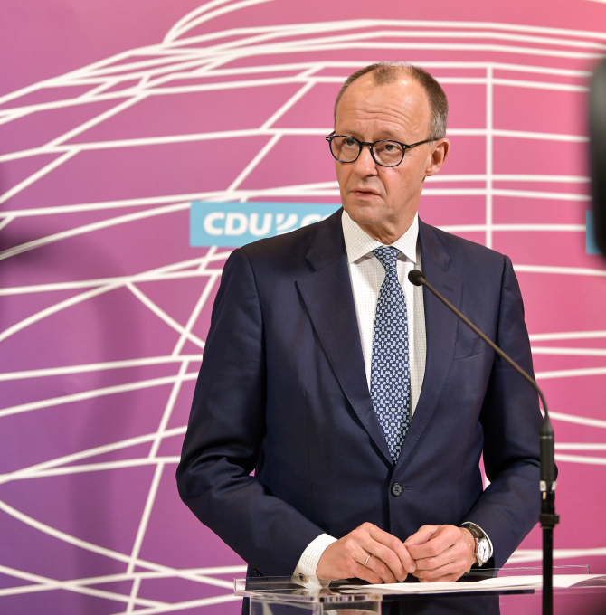 Friedrich Merz, Statement vor der Fraktionssitzung