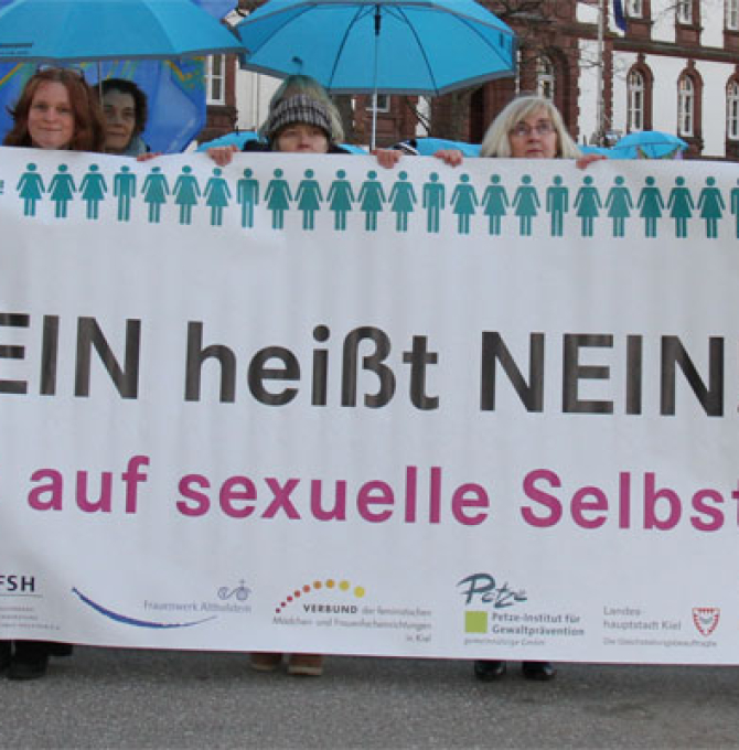 Demonstration "nein heißt nein"