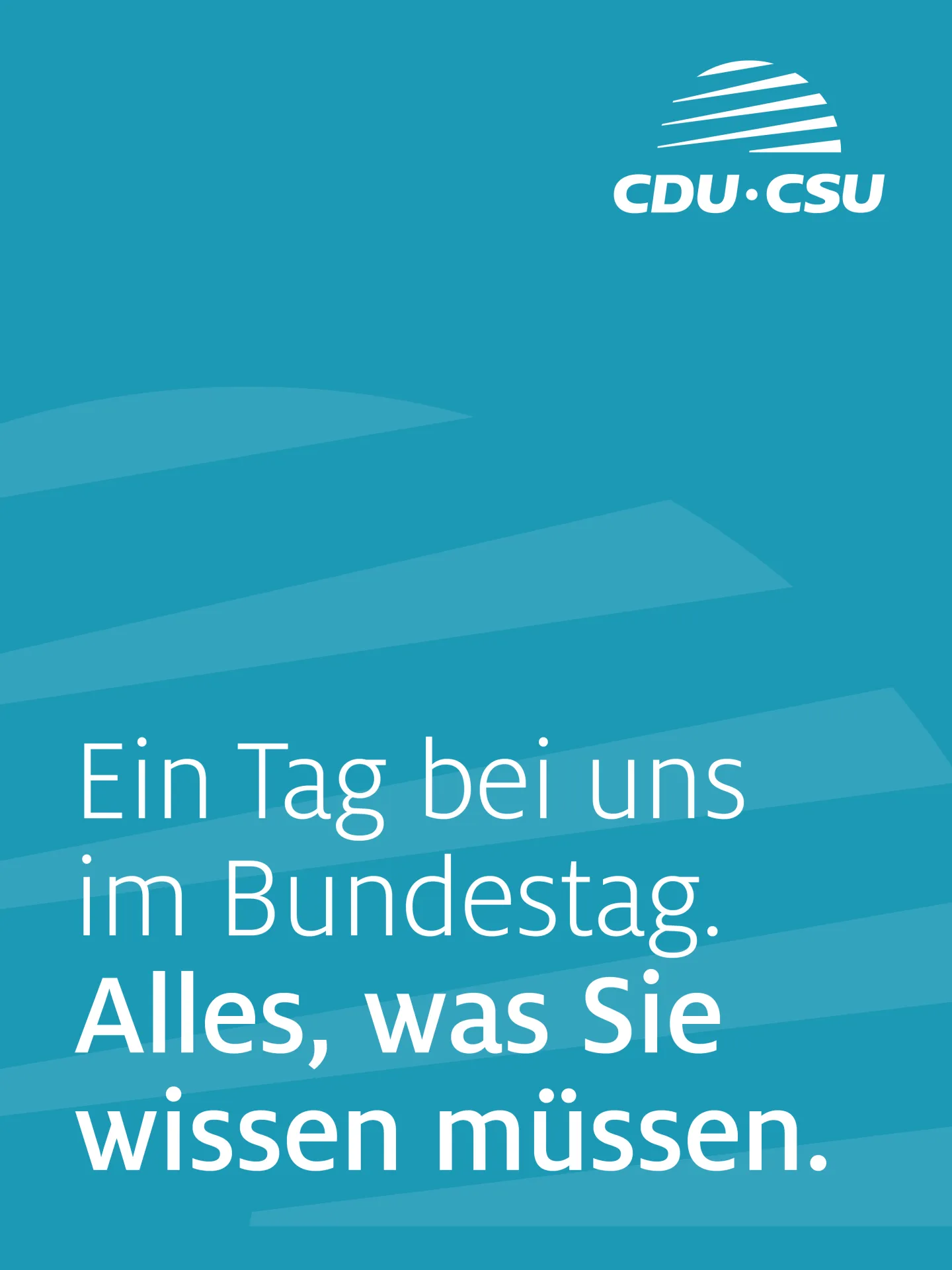 Tag der Ein- und Ausblicke - Programm & Lageplan der CDU/CSU-Fraktion